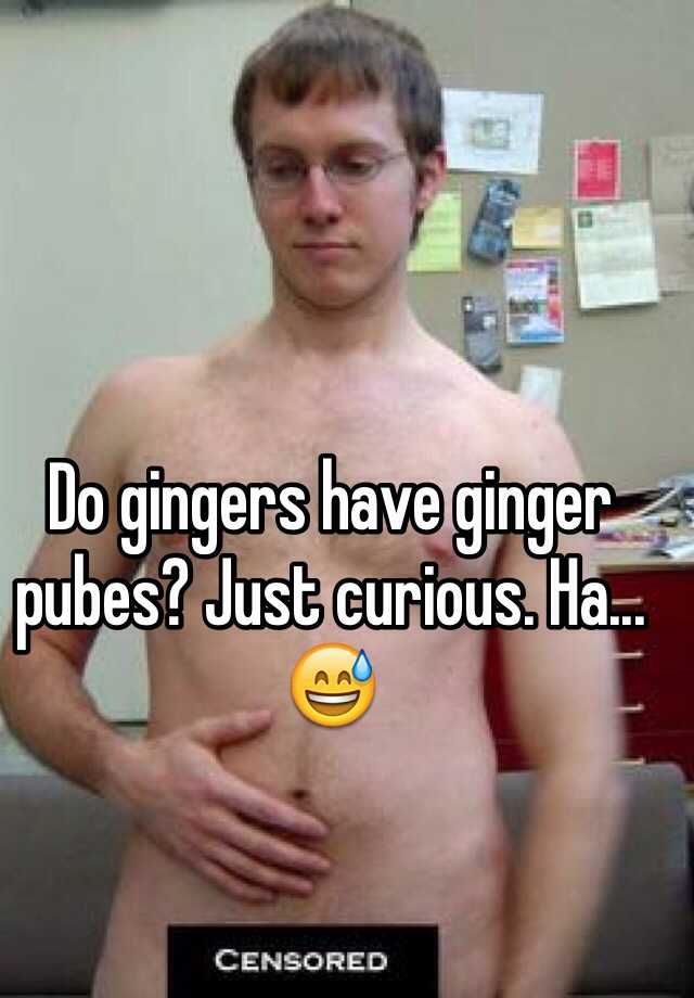 Do Gingers Have Ginger Pubes.